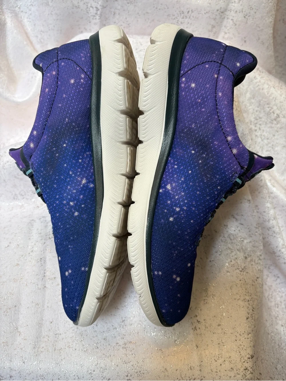 Skechers Women’s  Black and Purple Memory Foam Sneaker